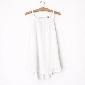 KISMET | White Keyhole Back Sleeveless Blouse – Women’s Large